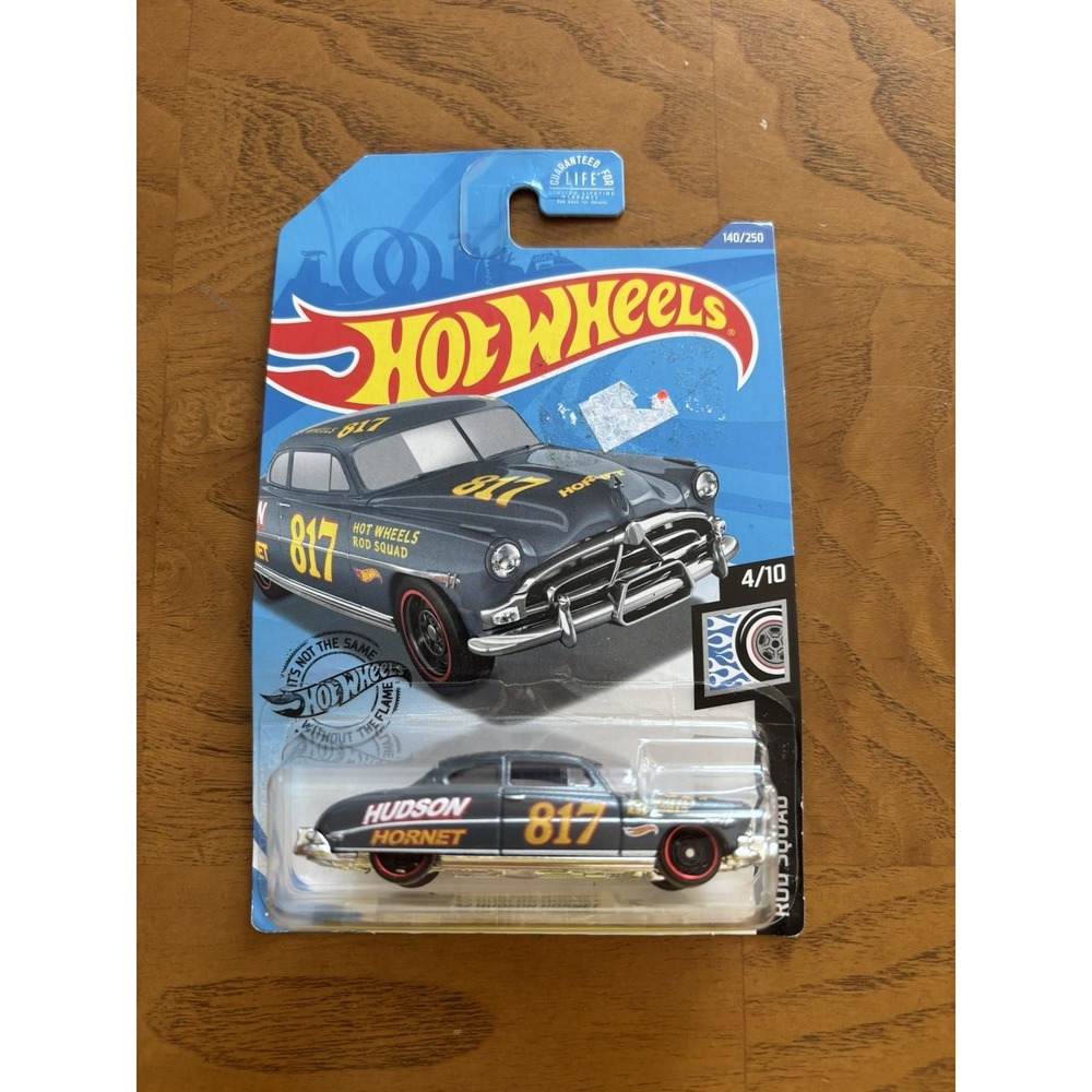 Hot Wheels '52 Hudson Hornet 817 Blue Diecast 1:64 Rod Squad Series Car 2017